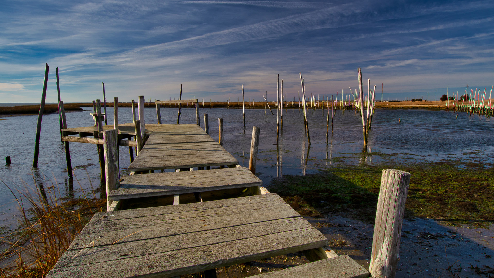 Old,Dock,On,The,Great,Bay,In,Tuckerton,,New,Jersey.